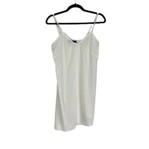 Jenni Kayne Size XS Silk Slip Dress Asymmetrical Hem Ivory